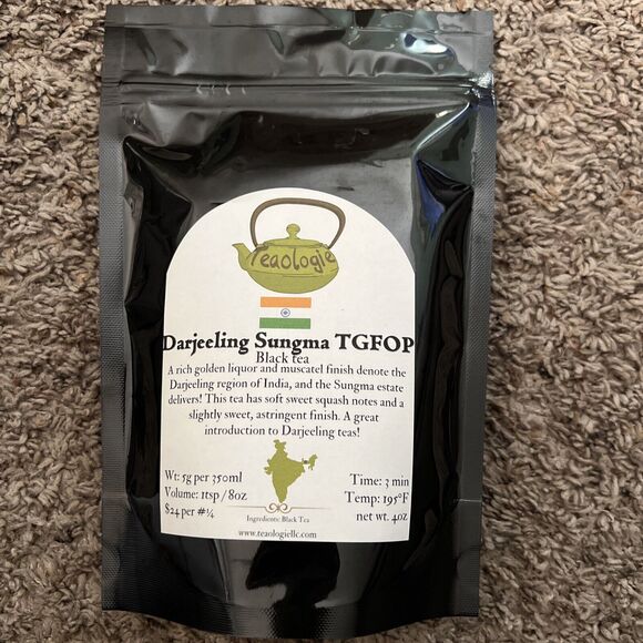 Teaologie Other - Teaologie Darjeeling Sungma Black Tea - Loose‎ Leaf from India - TGFOP-